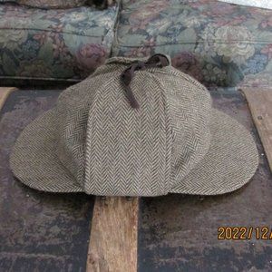 Tweed Deerstalker Hat Size XL